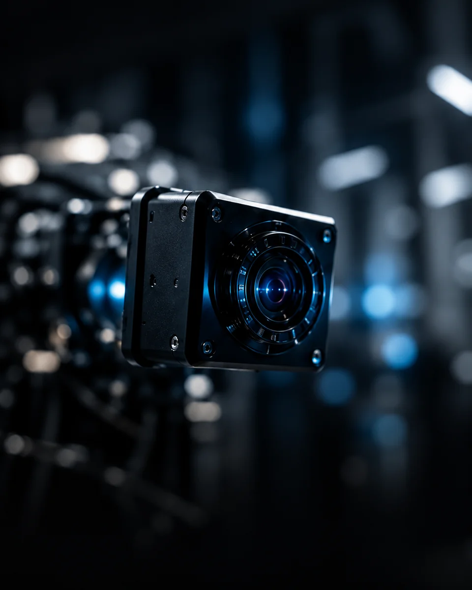 Concept visualization of a machine-vision camera
